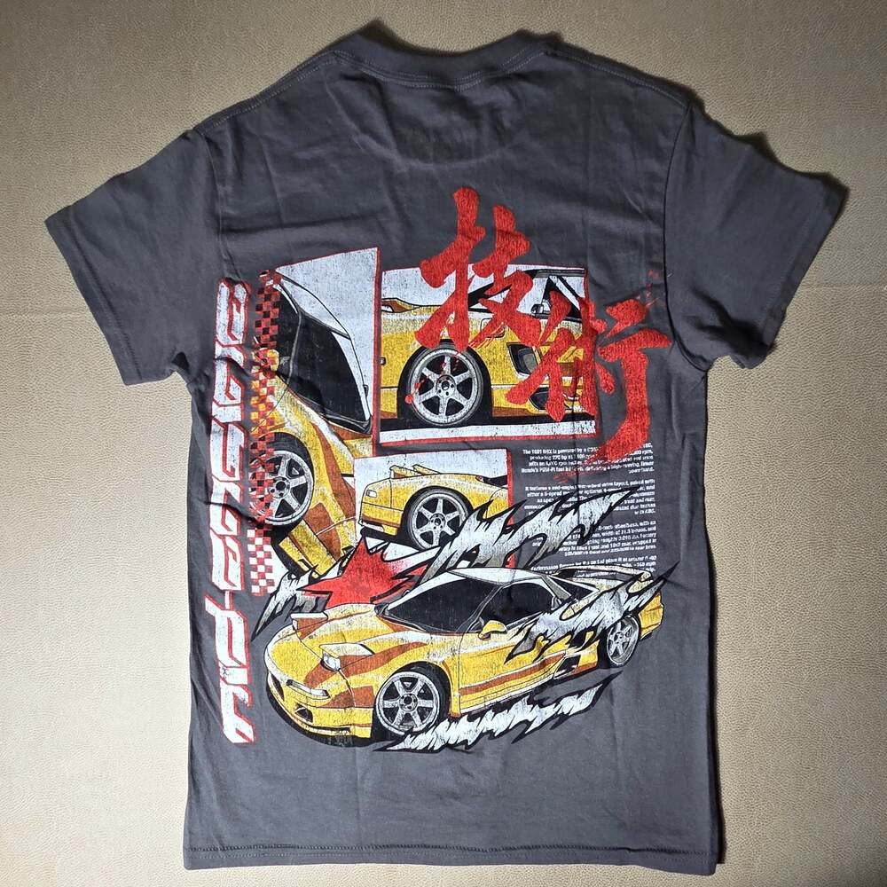 Civil Regime CVLA Mid-Engine 1991 Acura NSX Car Shirt Gray Large